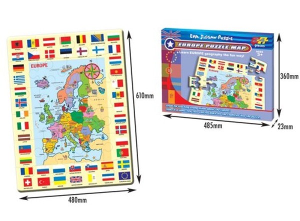 Mata z puzzli Mapa Europy