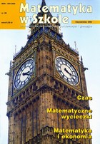 Matematyka w Szkole. Czasopismo dla nauczycieli szkół podstawowych i gimnazjów - pdf Nr 20