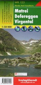 Matrei, Defereggen, Virgental Touristische Karte / Matrei, Defereggen, Virgental Mapa turystyczna Skala: 1:50 000