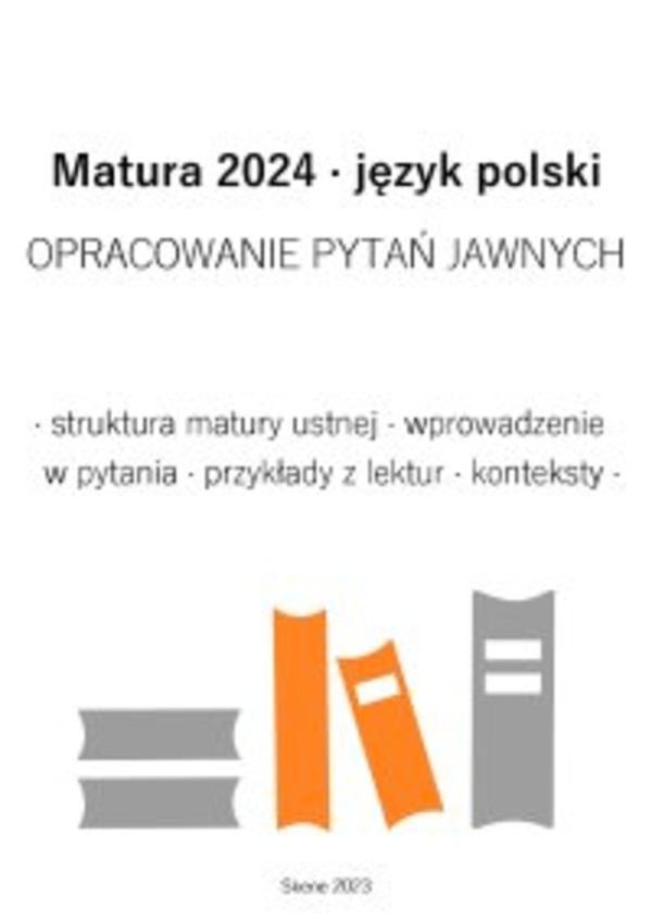 Matura 2024. Język polski. Opracowanie pytań jawnych - pdf