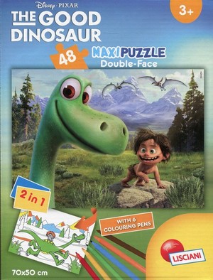 MAXI Dobry Dinozaur Puzzle dwustronne