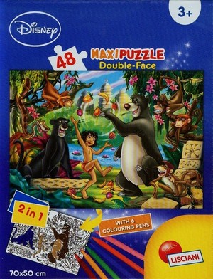 MAXI Księga Dżungli Puzzle dwustronne