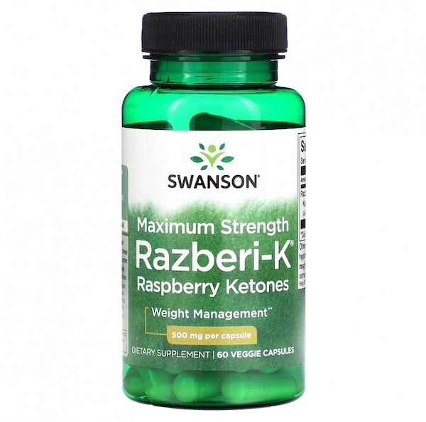 Maximum Strength Razberi-K - Raspberry Ketones 500 mg Suplement diety