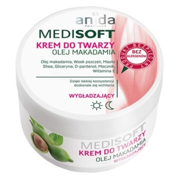 MediSoft Olej Makadamia Krem do twarzy wygładzający