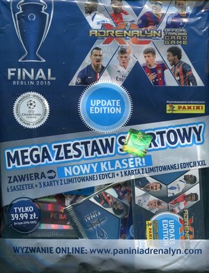 Mega zestaw startowy Update Edition UEFA Champions League 2014-2015 Adrenalyn XL