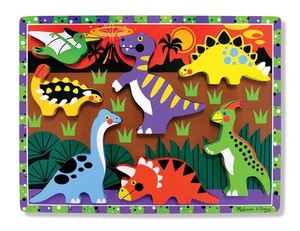 Puzzle drewniane Dinozaury 7 elementów