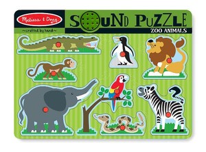 Puzzle dźwiękowe Zwierzątka z Zoo