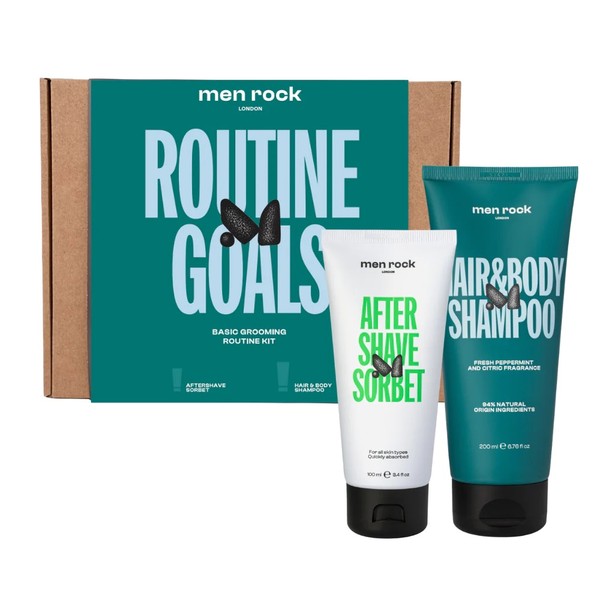Routine Goals Essential Grooming Basic Krem po goleniu + Płyn do mycia ciała