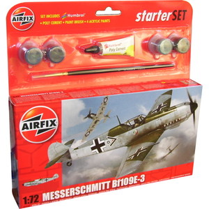 Messerschmitt BF-109E-3 starter set Skala 1:72