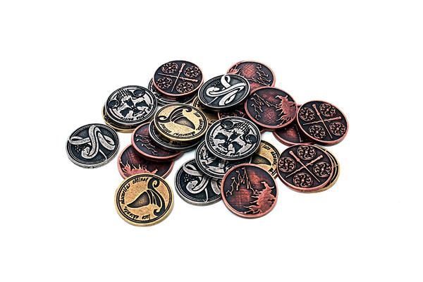 Metalowe monety - Czarodziejskie (zestaw 24 monet)