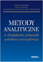 Metody analityczne w działalności jednostek podsektora samorządowego