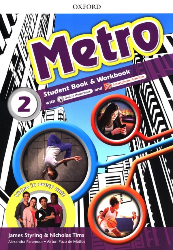 Metro 2. Student`s Book Podręcznik + Workbook Zeszyt ćwiczeń