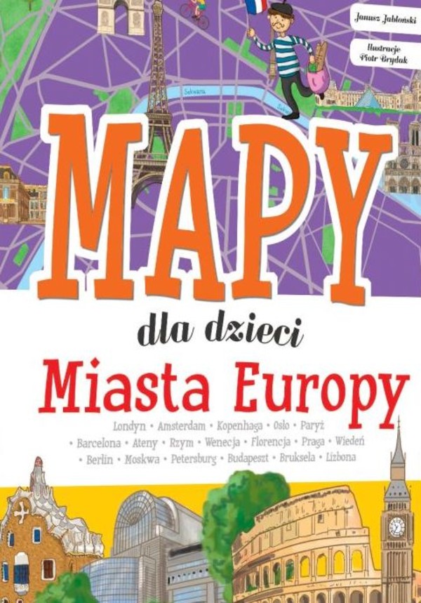 Mapy dla dzieci: Miasta Europy