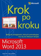 Okładka:Microsoft Word 2013 Krok po kroku 
