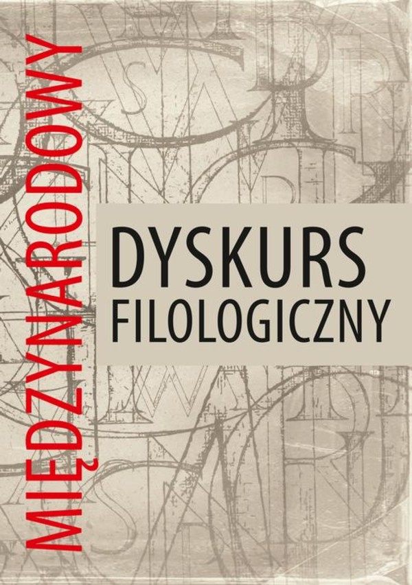Międzynarodowy dyskurs filologiczny - pdf