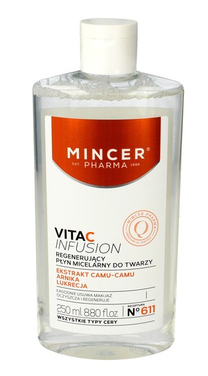 Mincer Pharma Vita C Infusion nr 611 Płyn micelarny regenerujący do twarzy