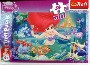 Puzzle Mini Disney Księżniczki Arielka 54 elementy