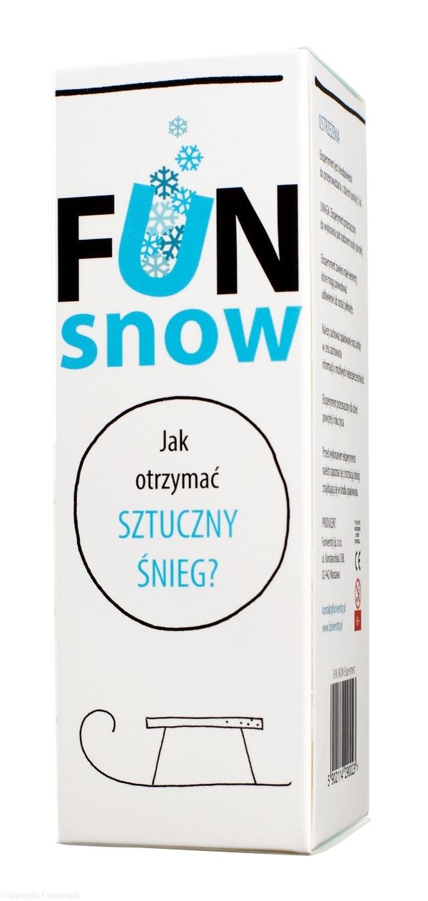 Mini eksperynemt Fun Snow - Jak otrzymać sztuczny śnieg