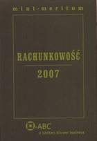 Mini-meritum. Rachunkowość 2007