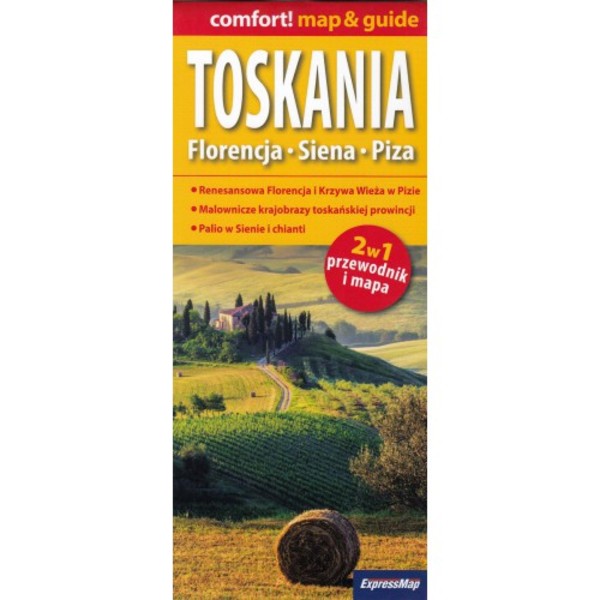 Toskania, Florencja, Siena, Piza 2w1 Przewodnik + mapa Skala: 1:600 0000 comfort! map & guide
