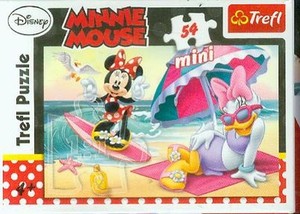 Puzzle mini Minnie i Daisy na wakacjach 4 x 54 elementy