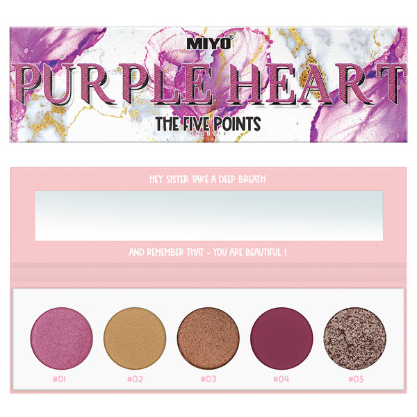 The Five Points Palette Purple Heart Paleta cieni do powiek