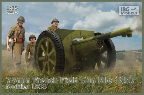 Model plastikowy francuska armata polowa Mle 1897 modyfikowana 1938 75mm