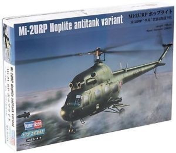 Model plastikowy Helikopter mi-2URP wariant przeciwpancerny Hoplite 1:72
