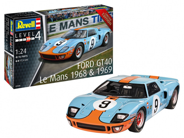 Model plastikowy Samochód 1/24 Ford GT 40 Le Mans 1968