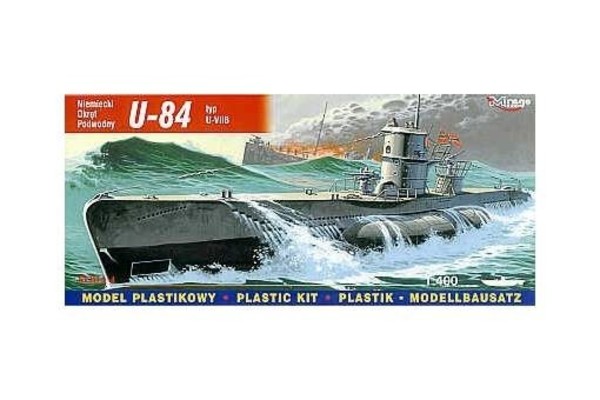 Model plastikowy U-Boot U-84 VIIB 1:400