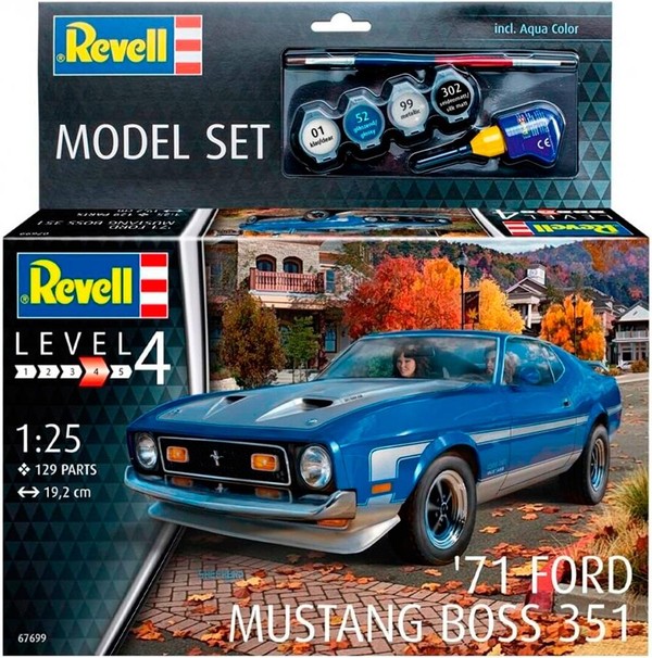 Model do sklejania Samochód Mustang Boss 351