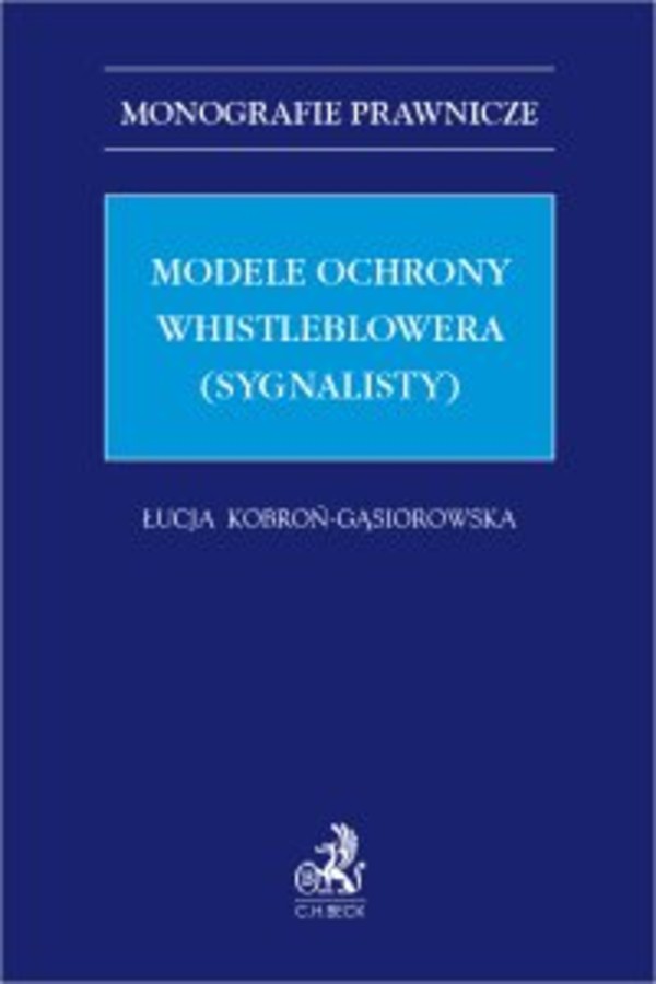 Modele ochrony whistleblowera (sygnalisty) - pdf