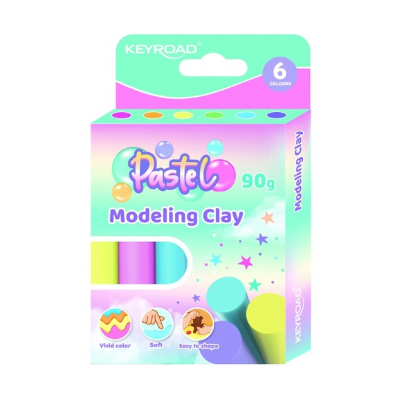 Modelina keyroad pastel 6 kolorów