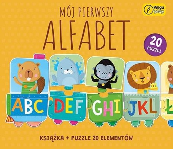 Puzzle + książka Mój pierwszy alfabet 20 elementów