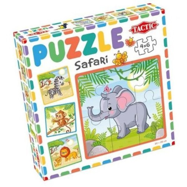 Puzzle Safari 4x6 elementów