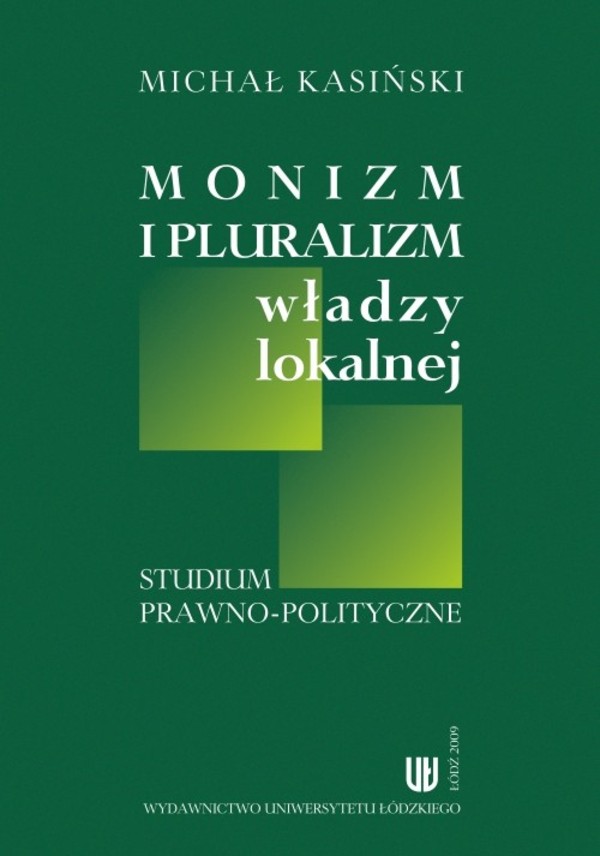Monizm i pluralizm władzy lokalnej - pdf