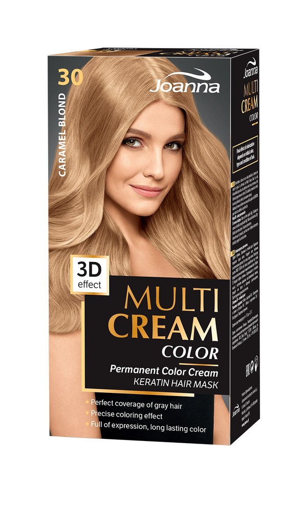 Multi Cream Color 30 Karmelowy Blond Farba do włosów MIX stara/nowa szata graficzna