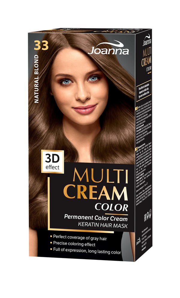 Multi Cream Color 33 Naturalny Blond Farba do włosów MIX stara/nowa szata graficzna