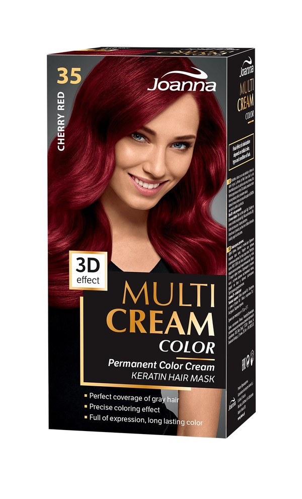 Multi Cream Color 35 Wiśniowa Czerwień Farba do włosów MIX stara/nowa szata graficzna
