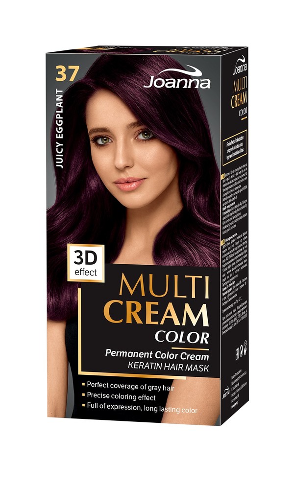Multi Cream Color 37 Soczysta Oberżyna Farba do włosów MIX stara/nowa szata graficzna
