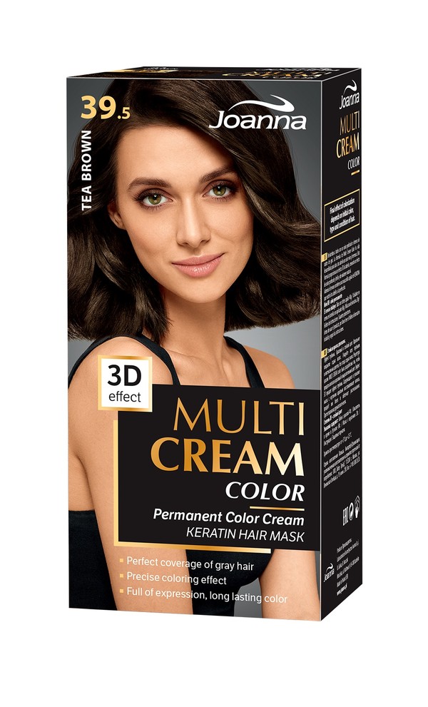 Multi Cream Color 39.5 Herbaciany Brąz Farba do włosów MIX stara/nowa szata graficzna