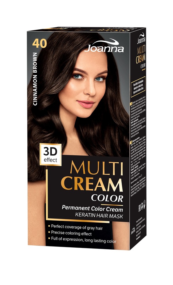 Multi Cream Color 40 Cynamonowy Brąz Farba do włosów MIX stara/nowa szata graficzna
