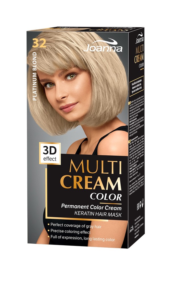 Multi Cream Color 32 Platynowy Blond Farba do włosów MIX stara/nowa szata graficzna