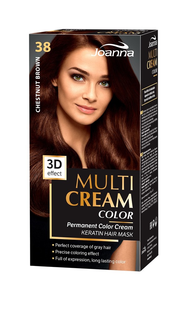 Multi Cream Color 38 Kasztanowy Brąz Farba do włosów MIX stara/nowa szata graficzna