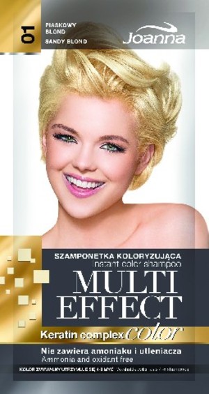 Multi Effect Color Keratin Complex 01 Piaskowy blond Szamponetka koloryzująca