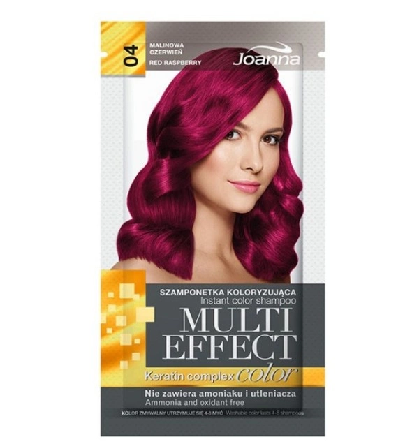 Multi Effect Color Keratin Complex 04 Malinowa Czerwień Szamponetka koloryzująca
