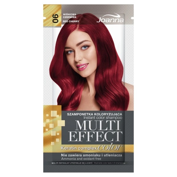 Multi Effect Color Keratin Complex 06 Wiśniowa Czerwień Szamponetka koloryzująca