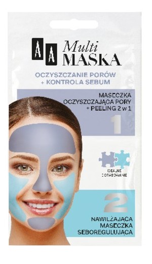 Multi Maska Maseczka na twarz oczyszczanie porów+kontrola sebum