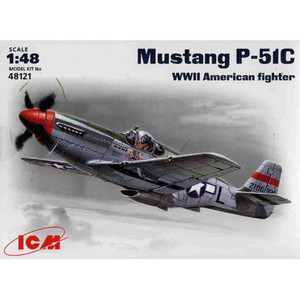Mustang P-51C WWII American Fighter Skala 1:48