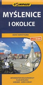 Myślenice i okolice Mapa turystyczna Skala: 1:40 000